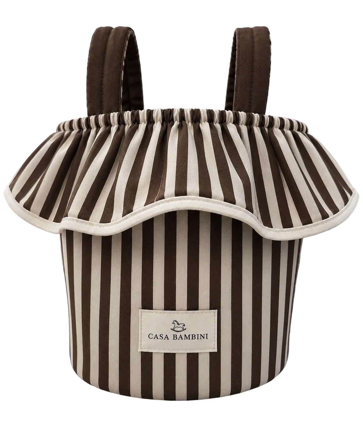 The Passeggiata Pram Organiser - Cioccolato Stripe