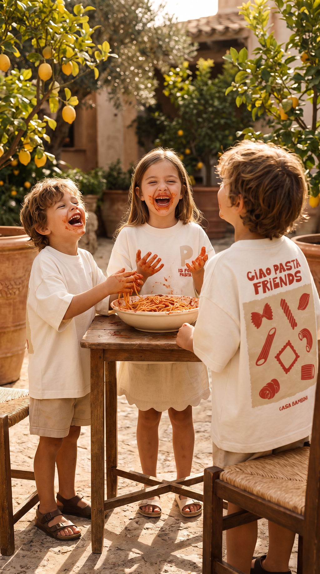 P is for Pasta Oversized Tee